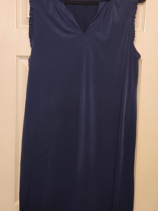 Michael Kors Dresses & Skirts - Michael Kors Blue Dress with Ruffled Neckline